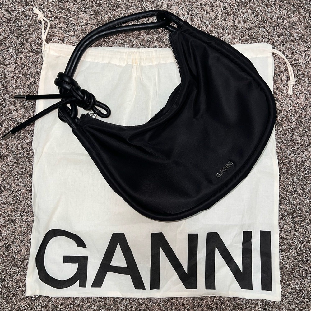Ganni Nylon Black Women's Bag